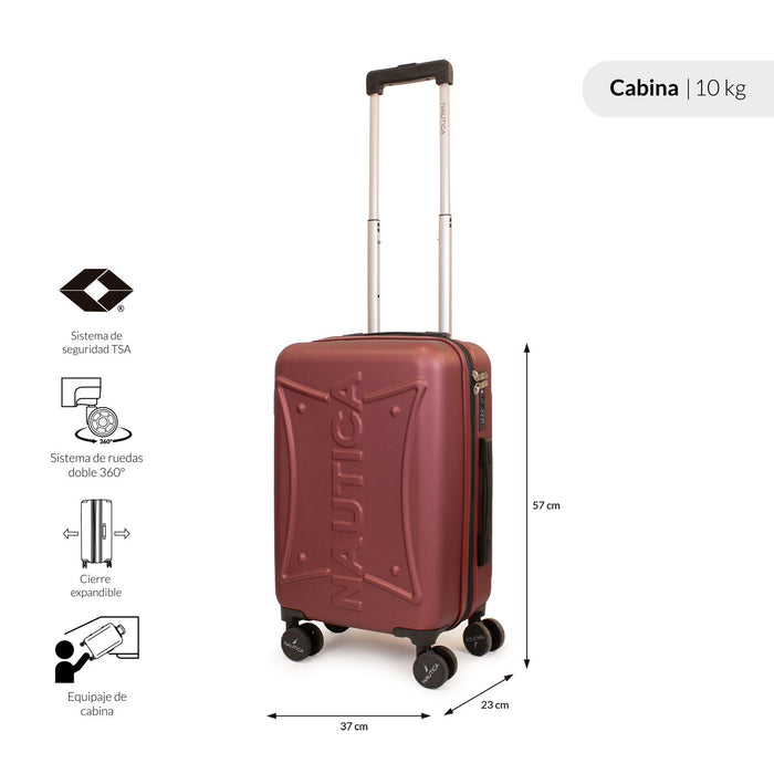 Maleta de cabina Crown burdeo
