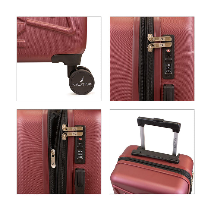 Maleta grande Crown burdeo