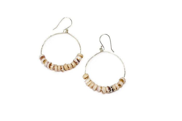 Manini Spot Puka Small Hoop Earrings: Gold
