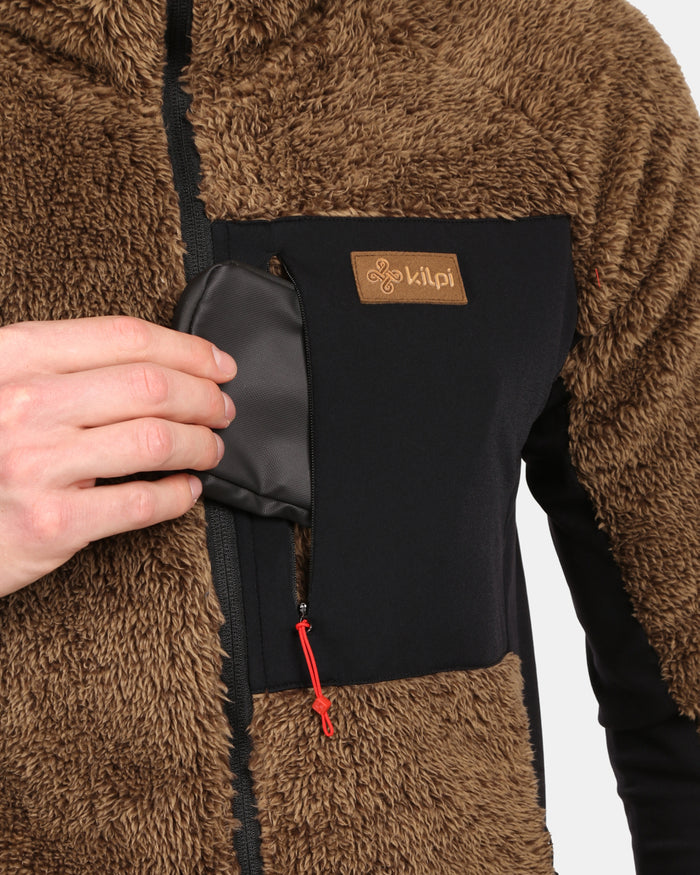 Herren-Kapuzenpullover aus haarigem Fleece Kilpi NORKA-M
