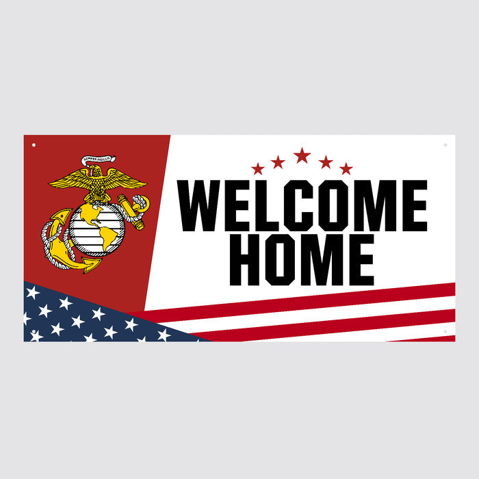 Marines Welcome Home Sign (White)*