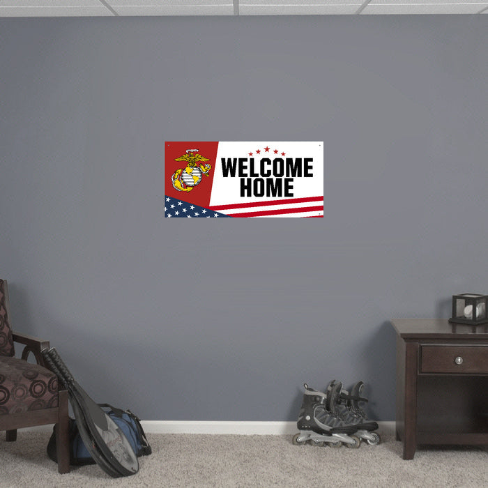 Marines Welcome Home Sign (White)*