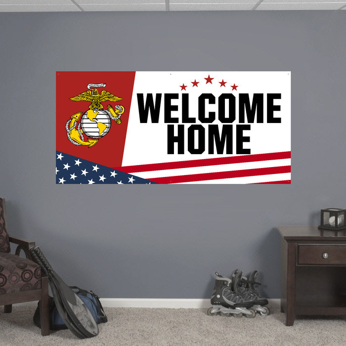Marines Welcome Home Sign (White)*
