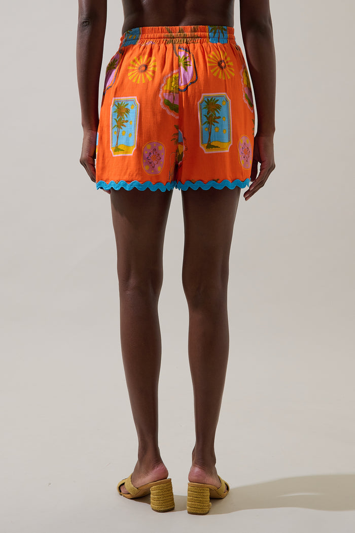 Maury Postcard Halle Drawstring Shorts