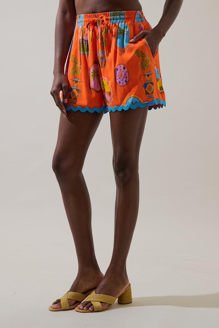 Maury Postcard Halle Drawstring Shorts