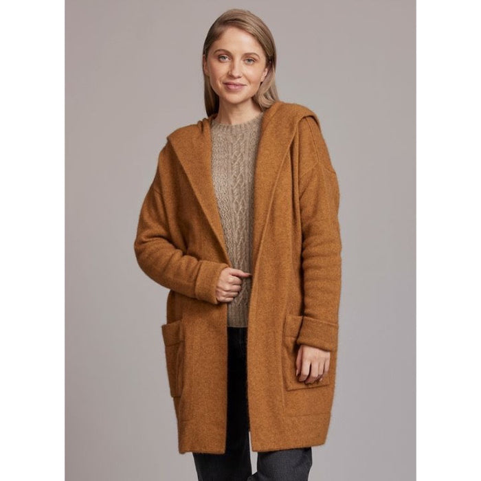 McDonald - Merino & Possum Oversized Hood Jacket (5013) Honeycomb