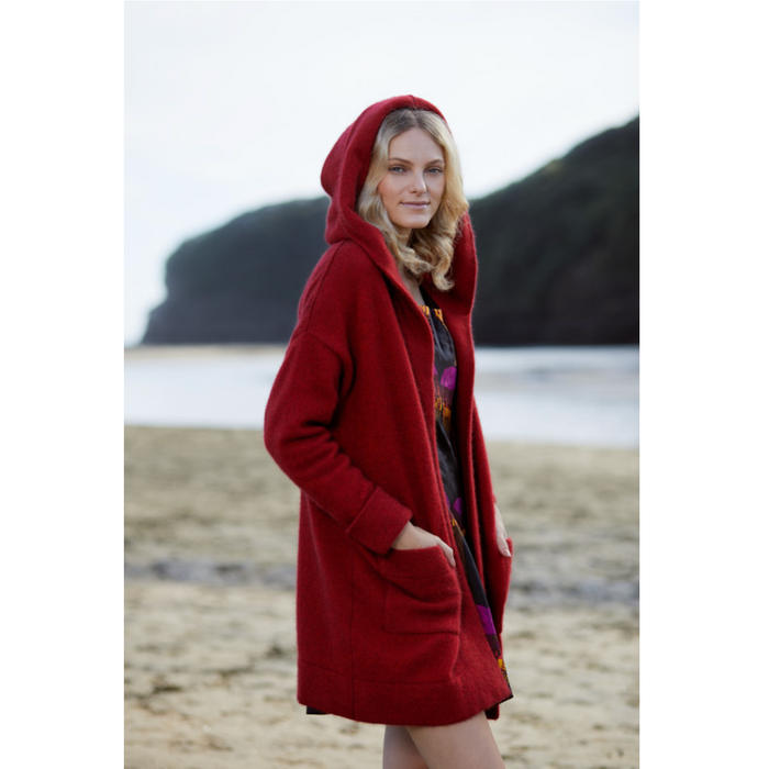McDonald - Merino & Possum Oversized Hood Jacket (5013)