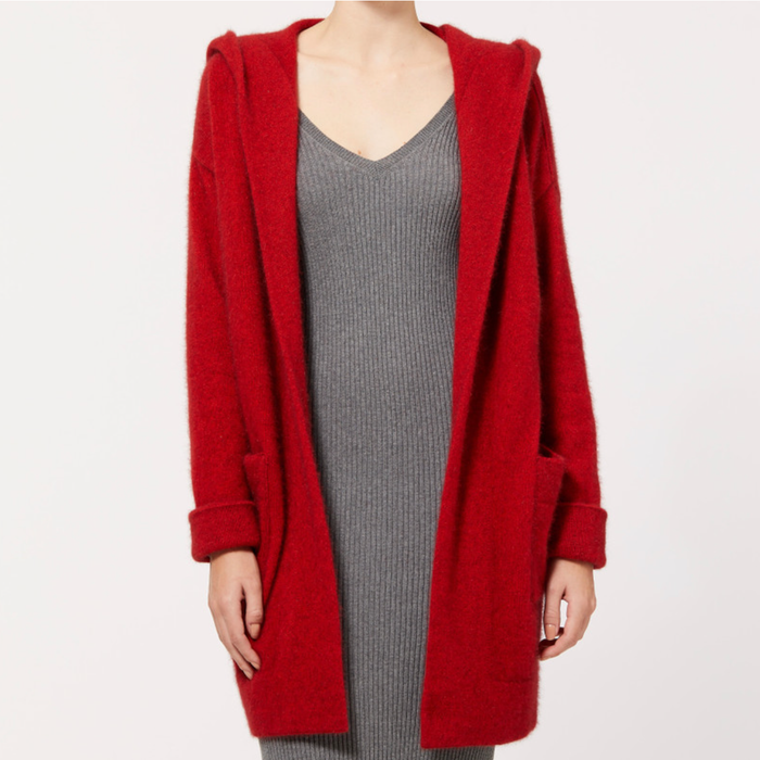 McDonald - Merino & Possum Oversized Hood Jacket (5013)
