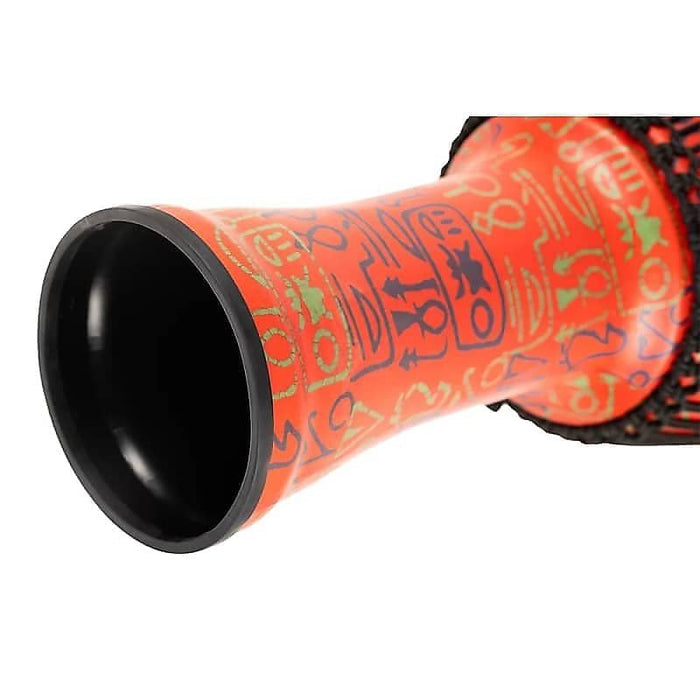 Meinl PADJ1-XL-G 14" Travel Series Pharaoh's Script Rope Tuned Djembe w/ Goat Head