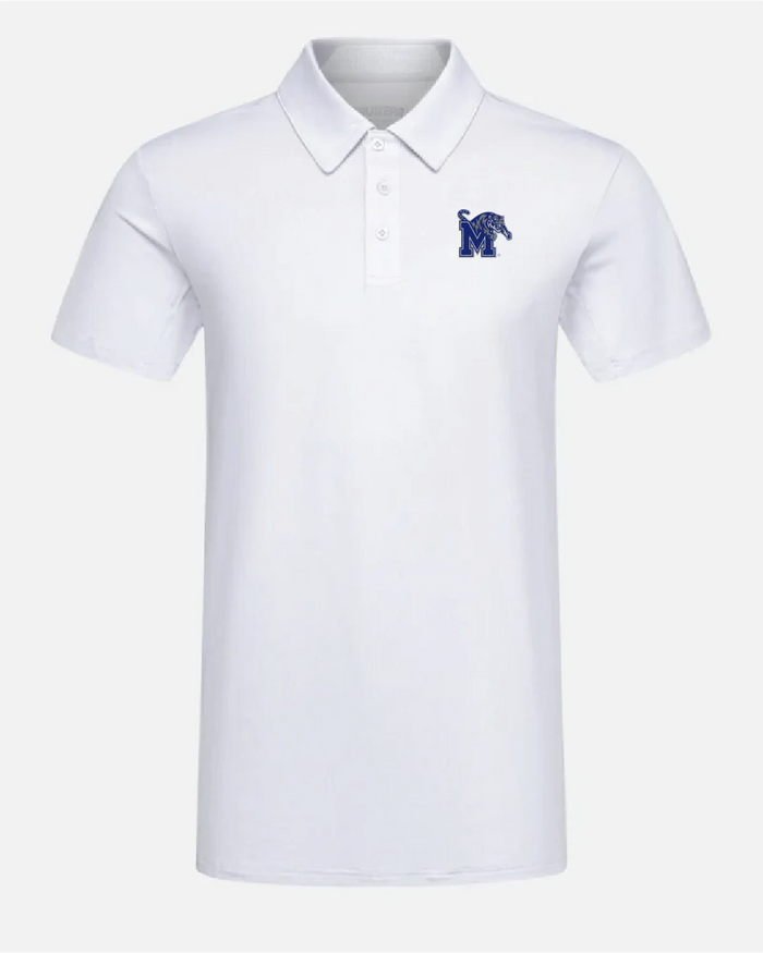 Memphis Crest 2.0 Polo Light Grey