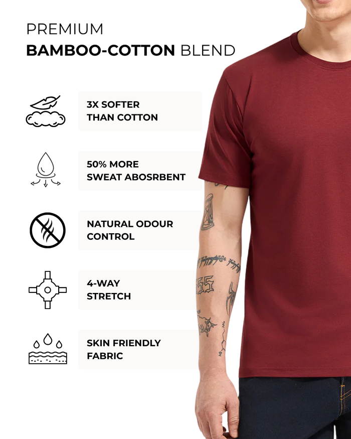Men's Bamboo Cloud Crew Neck T-Shirt