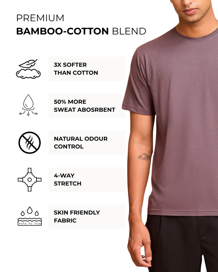 Men's Bamboo Cloud Crew Neck T-Shirt