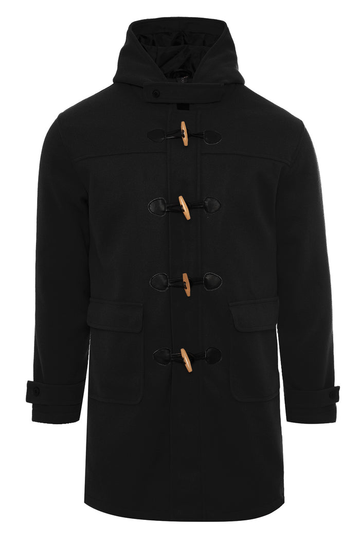 Men's Classic Duffle Coat with Hood