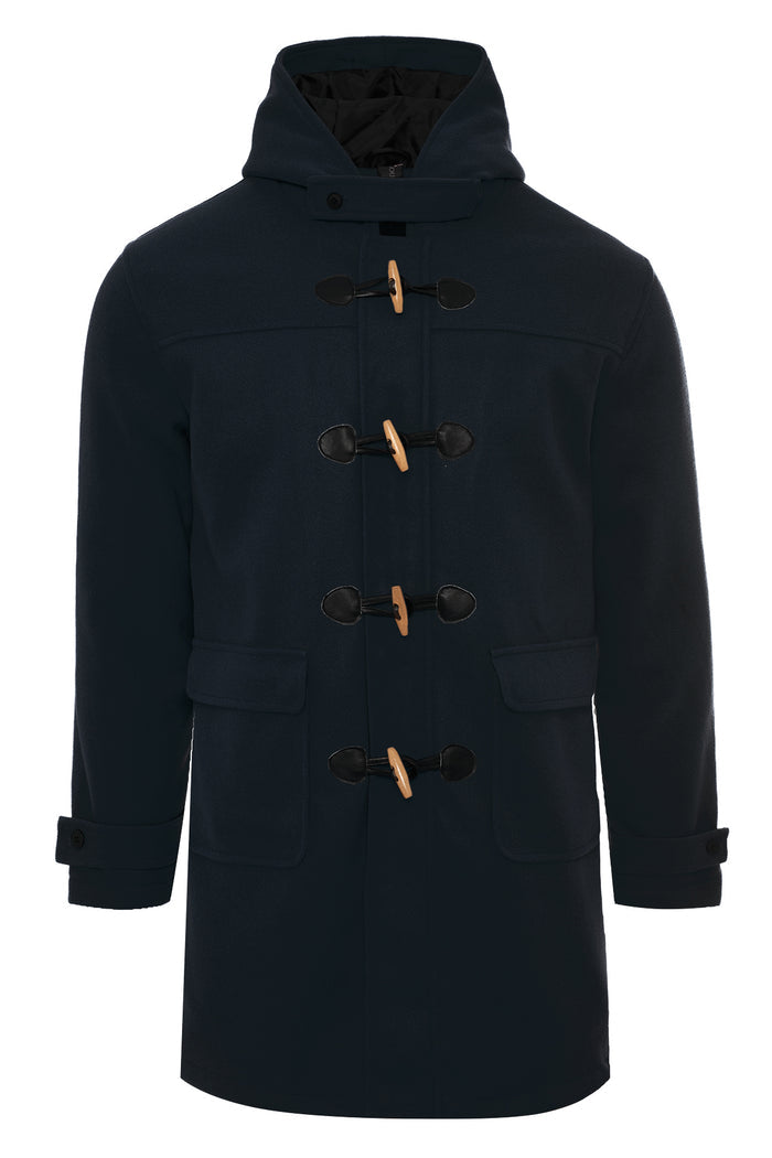 Men's Classic Duffle Coat with Hood
