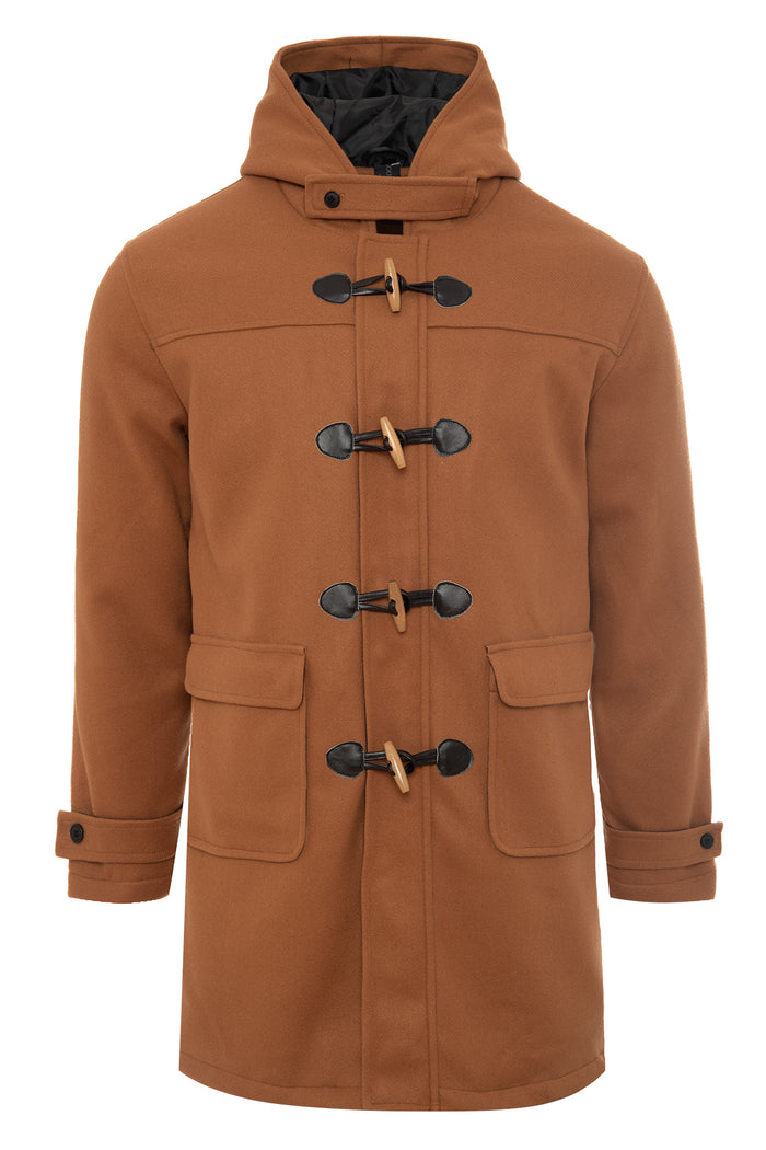Men's Classic Duffle Coat with Hood