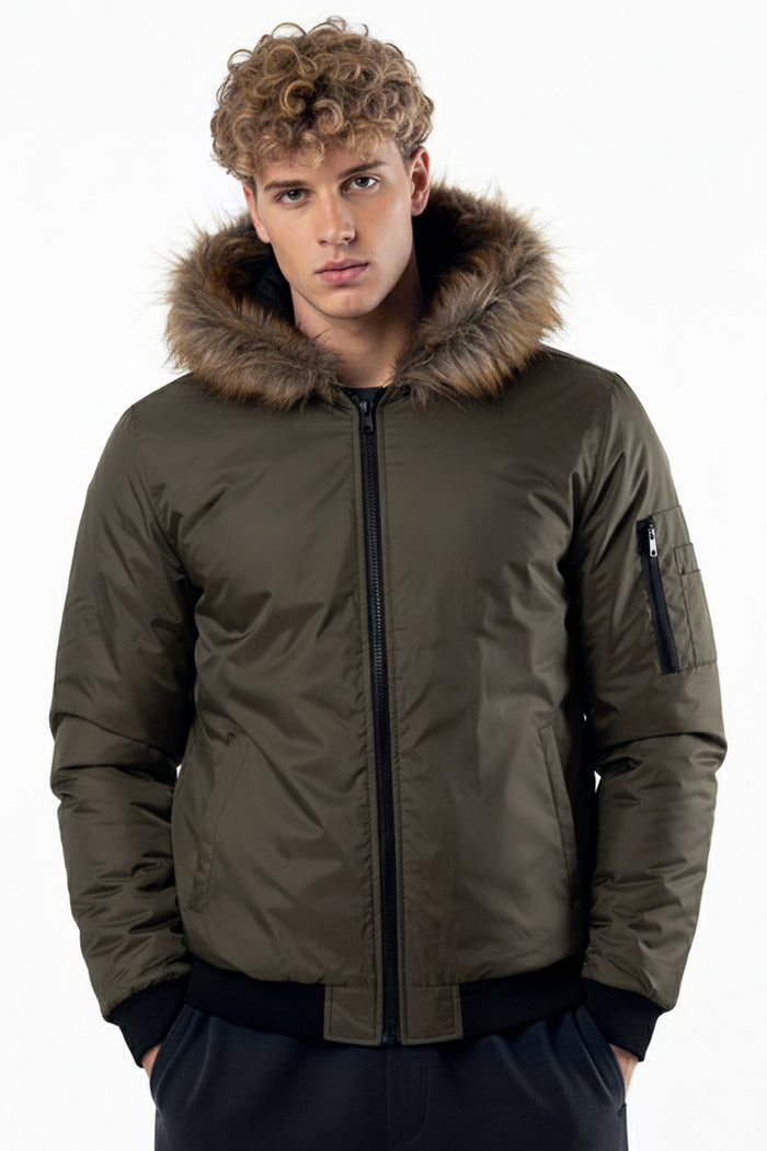 Men's MA1 Fur Hood Jacket