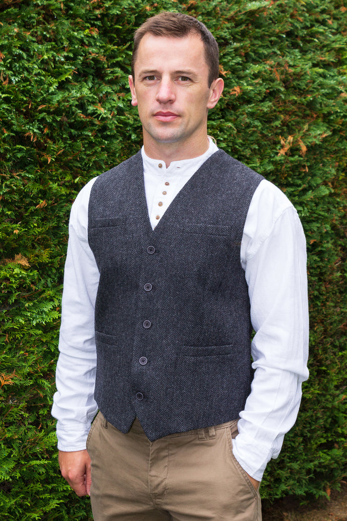 Mens Tweed Waistcoat