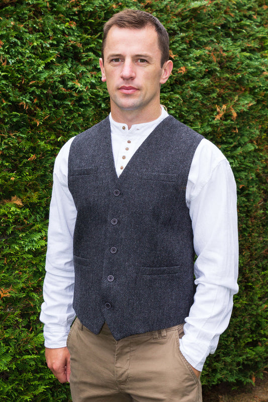 Mens Tweed Waistcoat