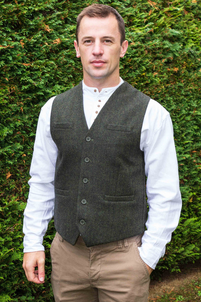 Mens Tweed Waistcoat