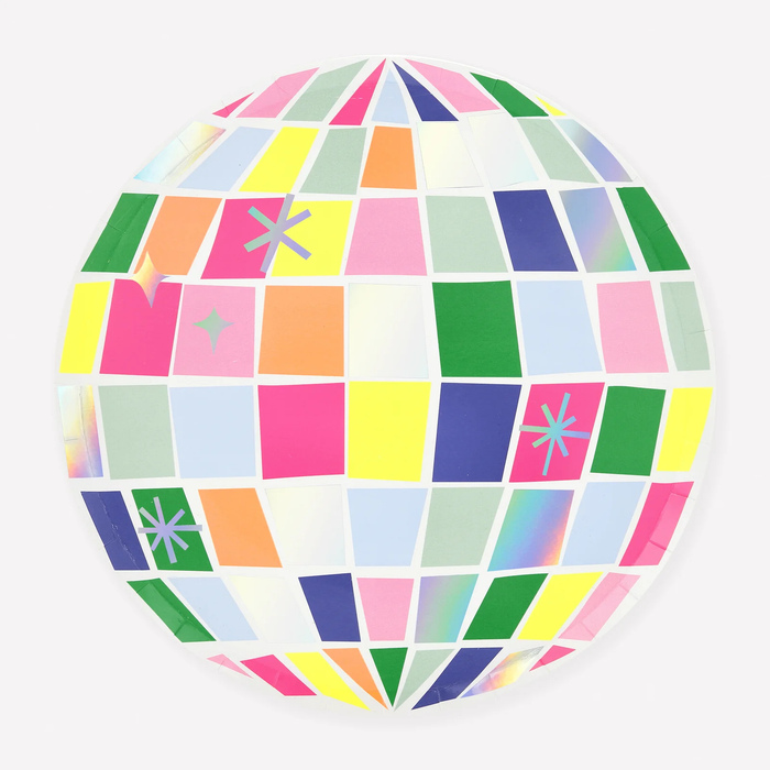 Meri Meri Disco Ball Large Plates