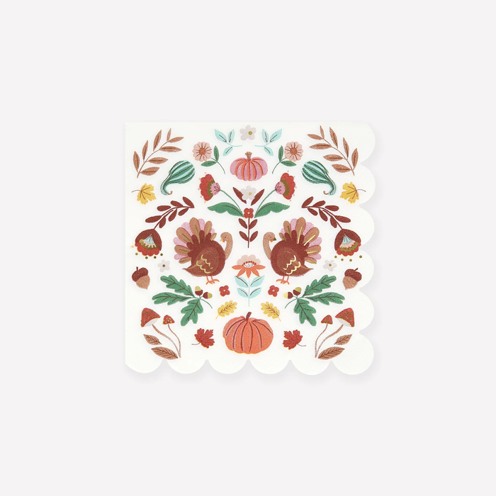 Meri Meri Folk Fall Napkins