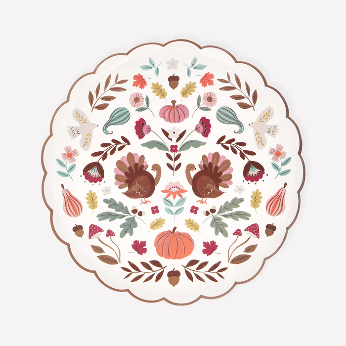 Meri Meri Folk Fall Side Plates