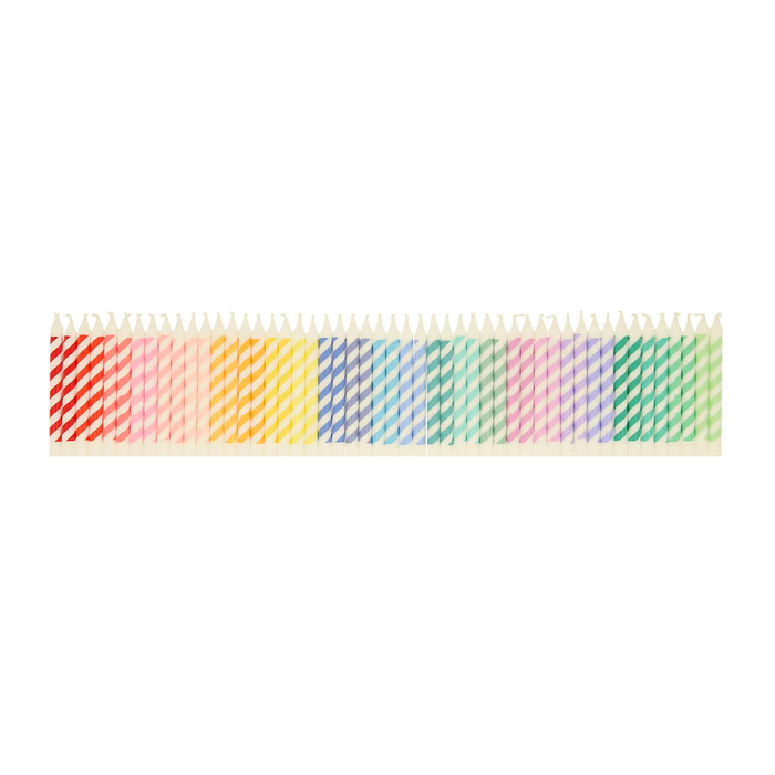 Meri Meri Rainbow Stripe Mini Candles