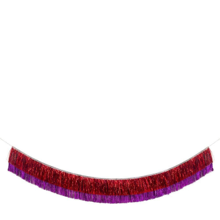 Meri Meri Red and Pink Tinsel Fringe Garland