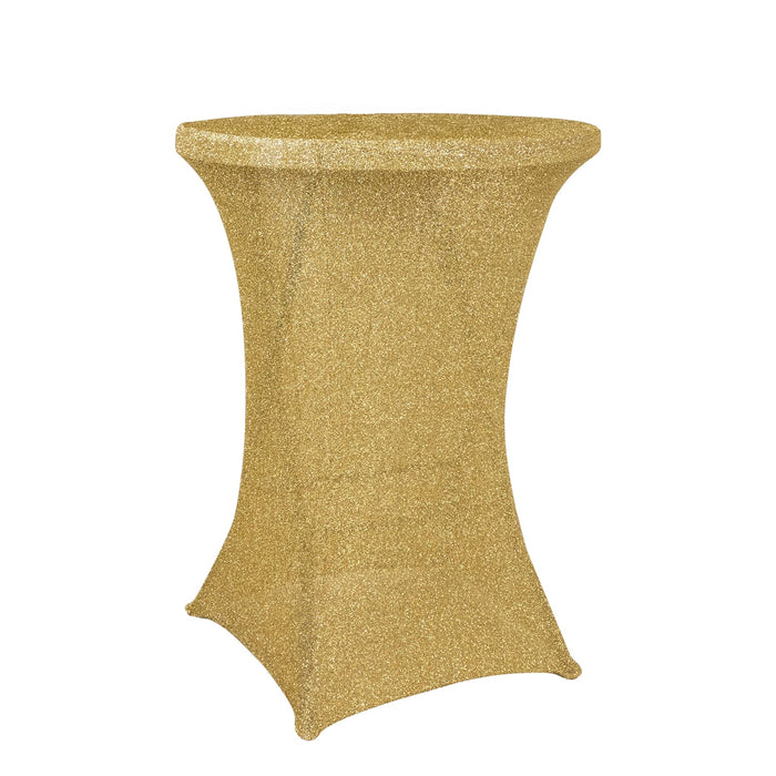 Gold glitter cocktail table for events and parties