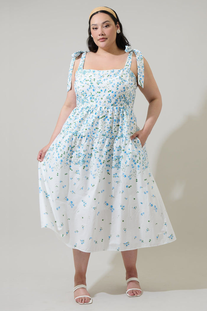 Miley Floral Thea Maxi Dress Curve