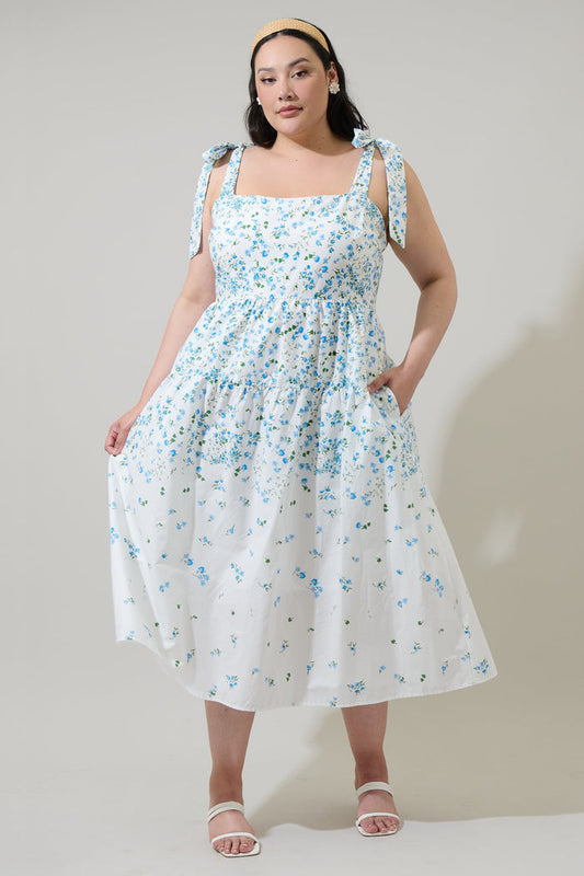 Miley Floral Thea Maxi Dress Curve