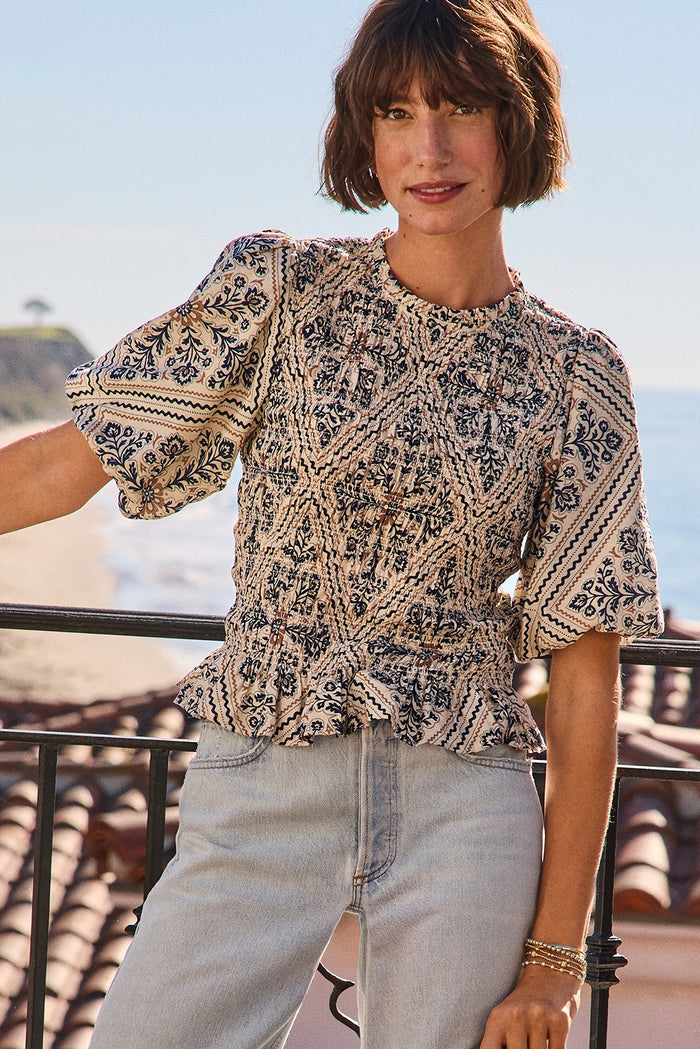 Mina Smocked Blouse