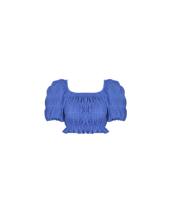 MIRELLA PUFF SLEEVE BODICE PERIWINKLE