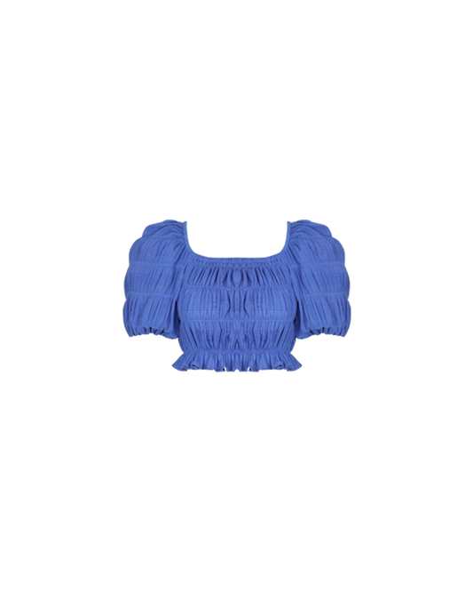 MIRELLA PUFF SLEEVE BODICE PERIWINKLE