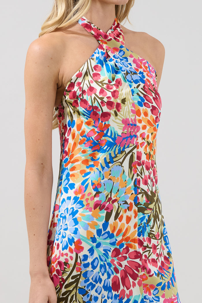 Mivia Halter Mini Dress Rain Dance