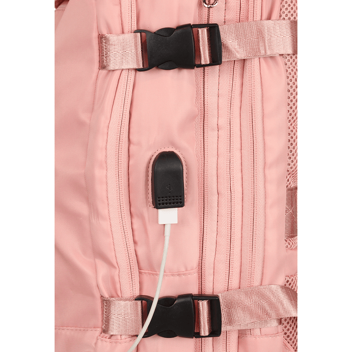 Mochila Viral da con usb rosa