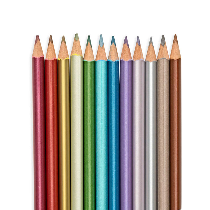 Modern Metallics Colored Pencils - Set of 12