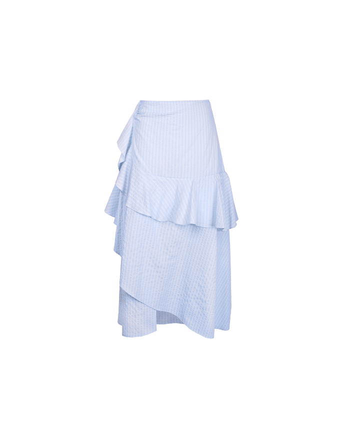 MONACO MIDI SKIRT BLUE STRIPE