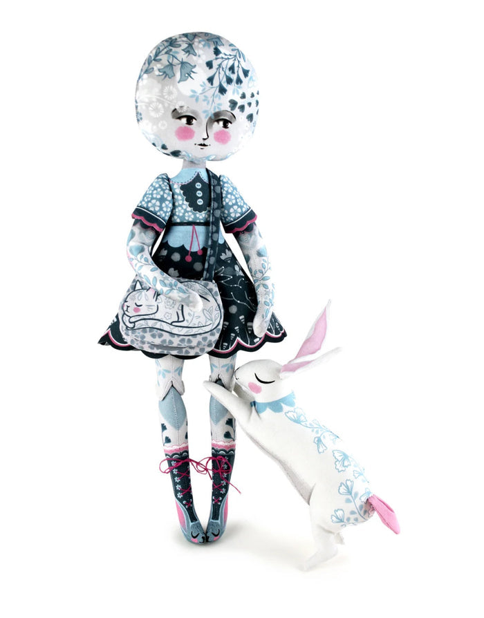 Moon Girl and Ruby Rabbit with Mini Story Book Sewing Kit, Miss Ella