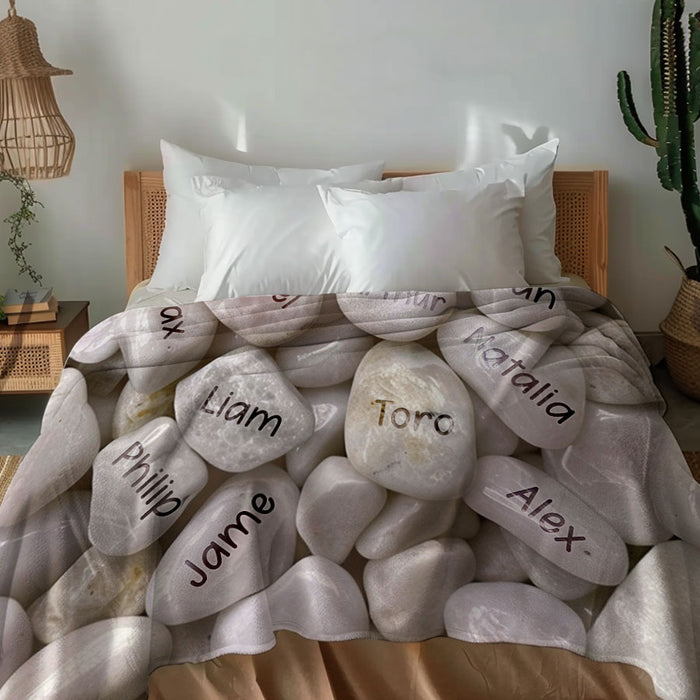 Mothers Day Personalised Gifts for Grandma | Mother’s Day Blanket for Grandma With Grandkids Names