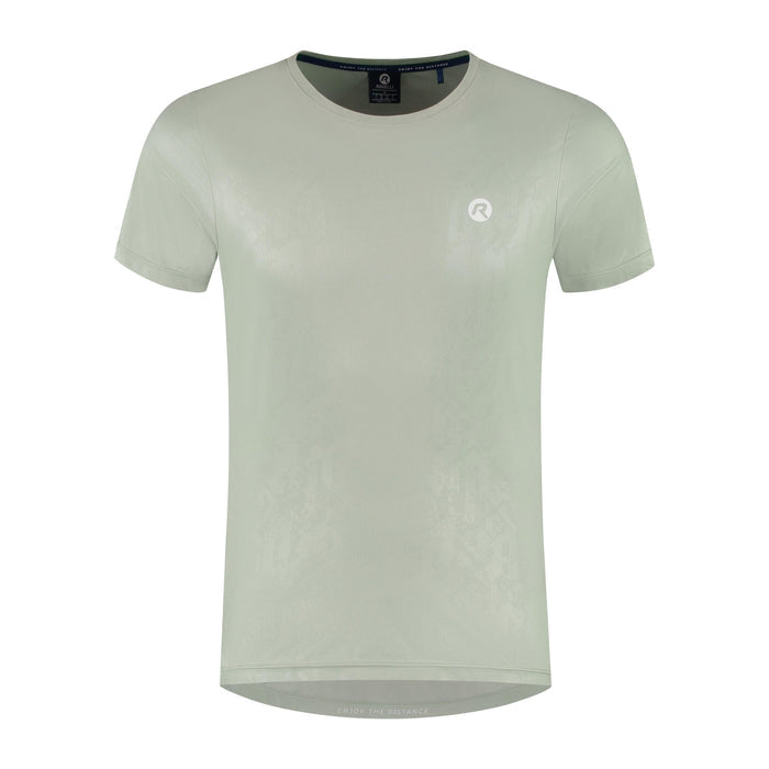 Rogelli Motion hardloopshirt korte mouw heren grijs voorkant.