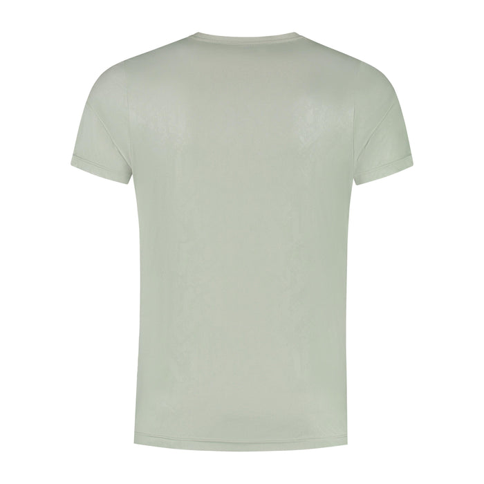 Rogelli Motion hardloopshirt korte mouw heren grijs achterkant.