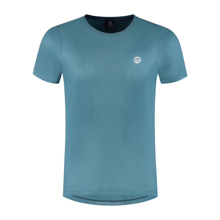 Rogelli Motion hardloopshirt korte mouw heren blauw voorkant.