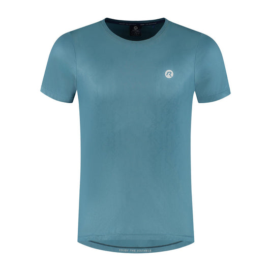 Rogelli Motion hardloopshirt korte mouw heren blauw voorkant.