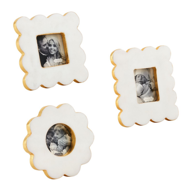 Mud Pie - Frame - Scallop Marble - Findlay Rowe Designs