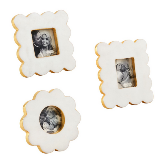 Mud Pie - Frame - Scallop Marble - Findlay Rowe Designs