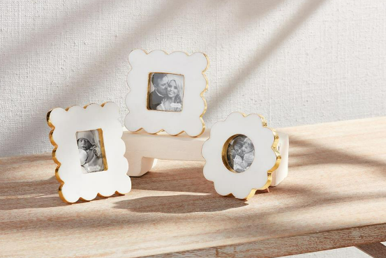 Mud Pie - Frame - Scallop Marble - Findlay Rowe Designs