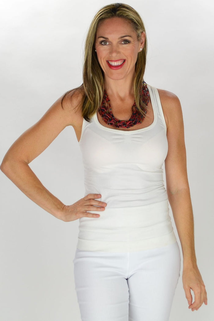Multilayered red beaded necklace from I Love Tunics with multiple strands and vibrant red beads, stylish jewelry accessory.