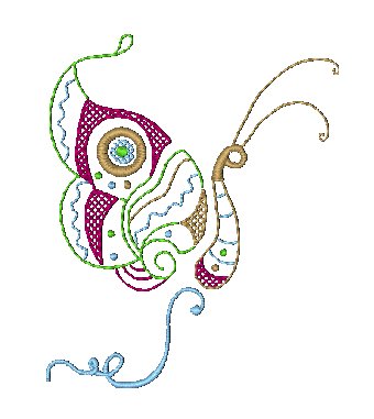Native Butterflies  [4x4] # 10512