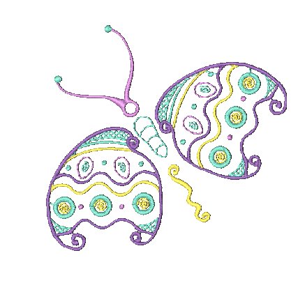 Native Butterflies  [4x4] # 10512